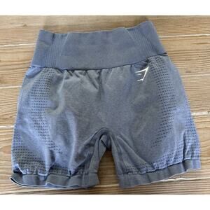 Gymshark Vital Shorts Seamless Blue Marl Size SMALL S EUC